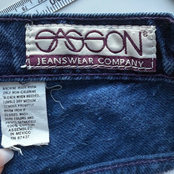 Sasson Womens Vintage High-Waisted Classic Tapered Jeans Blue Size 9/10 Cotton - Picture 3 of 7